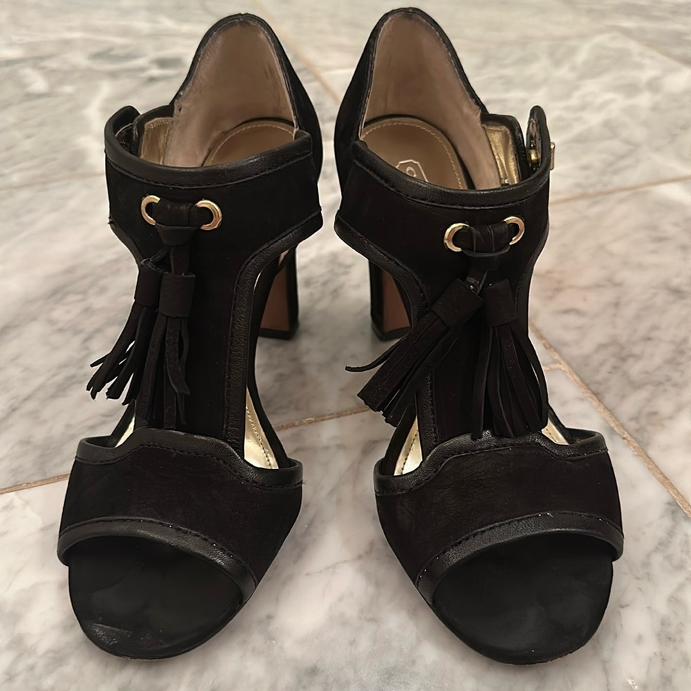 Coach suede heels